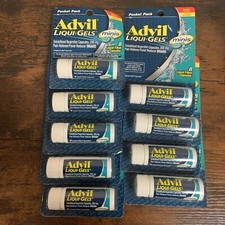 Advil Ibuprofen Liqui-gel Mini 200mg Pain Reliever Fever Reducer 8caps Each 4/26
