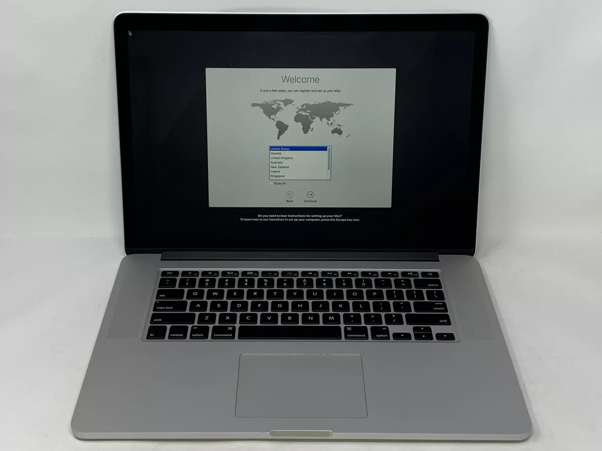 MacBook Pro 15 Retina Mid 2015 2.5GHz i7 16GB 512GB Very Good