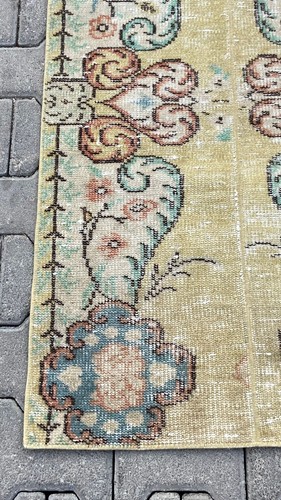 Handmade Carpet, 2.3x4.7 ft Rug, Green Runner Rug, Home Decor, Christmas Gift - Picture 8 of 10