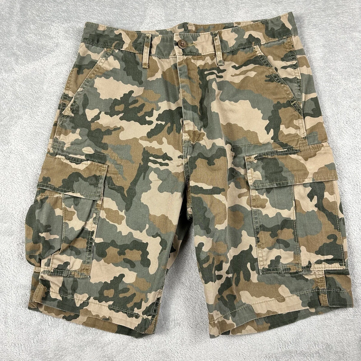 Levi's mens camo cargo shorts deals