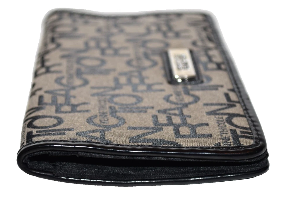Kenneth Cole Reaction Gray Black Signature Fabric Organizer Wallet NWOT - Image 3 of 4