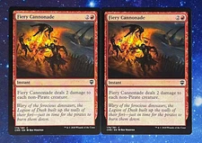 MTG, (2x) Fiery Cannonade, Commander Legends 178/361 Regular Common