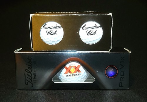 Titleist Pro v1x Sleeve Liquor Logo Balls Dos Equis Canadian Club Whiskey ~ NEW! - Picture 5 of 10