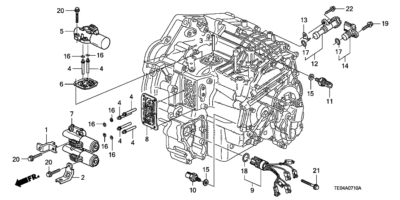 28260-PRP-014 Transmission Dual Linear Solenoid For Honda Accord