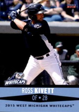 2015 West Michigan Whitecaps Choice #10 Ross Kivett Broadview Heights Ohio Card