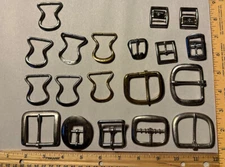 Vintage NOS North Judd Anchor Heel Center Bar Buckles Lot Belt Strap Horse Tack