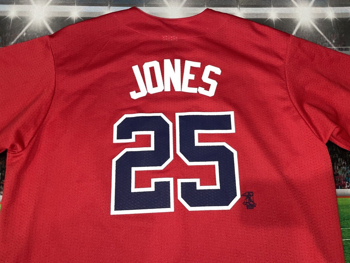 Vintage Andruw Jones #25 Atlanta Braves Majestic Alternate