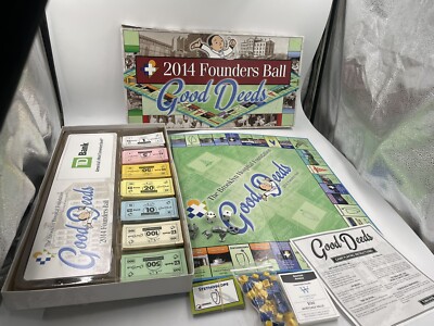 Rare Custom MonOPOLY GOOD DEEDS Game Brooklyn Hospital Foundation 2014 Founders