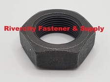 1-3/8-12 Hex Jam Nuts Left Hand 1.375x12 Nut 1-3/8" x 12 Reverse Fine Thread