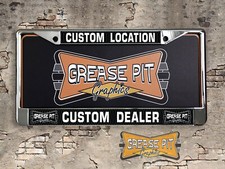 Replica Dealer License Plate Frame Made To Order Custom Replica Dealer License Plate Frame Made To Order Custom