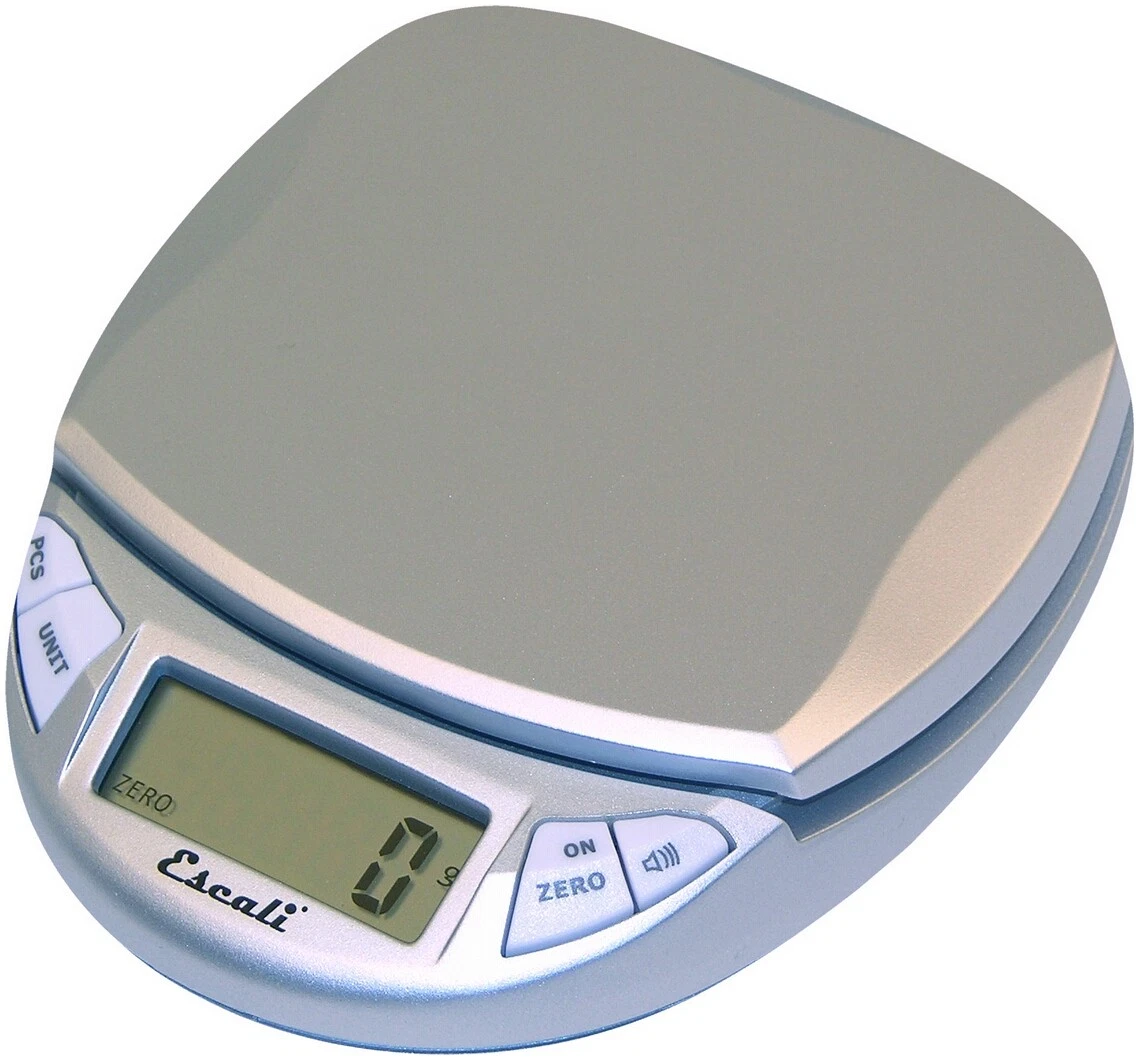 Pico Escali Digital Food Scale, 11 Lb. / 5 Kg., Silver-Gray