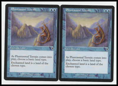 Phantasmal Terrain x2 #65 Invasion MTG Near Mint Common