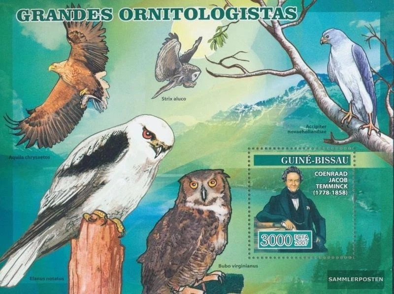 Guinée-bissau bloc-feuillet 582 neuf avec gomme originale 2007 ornithologues hib - Photo 1/1