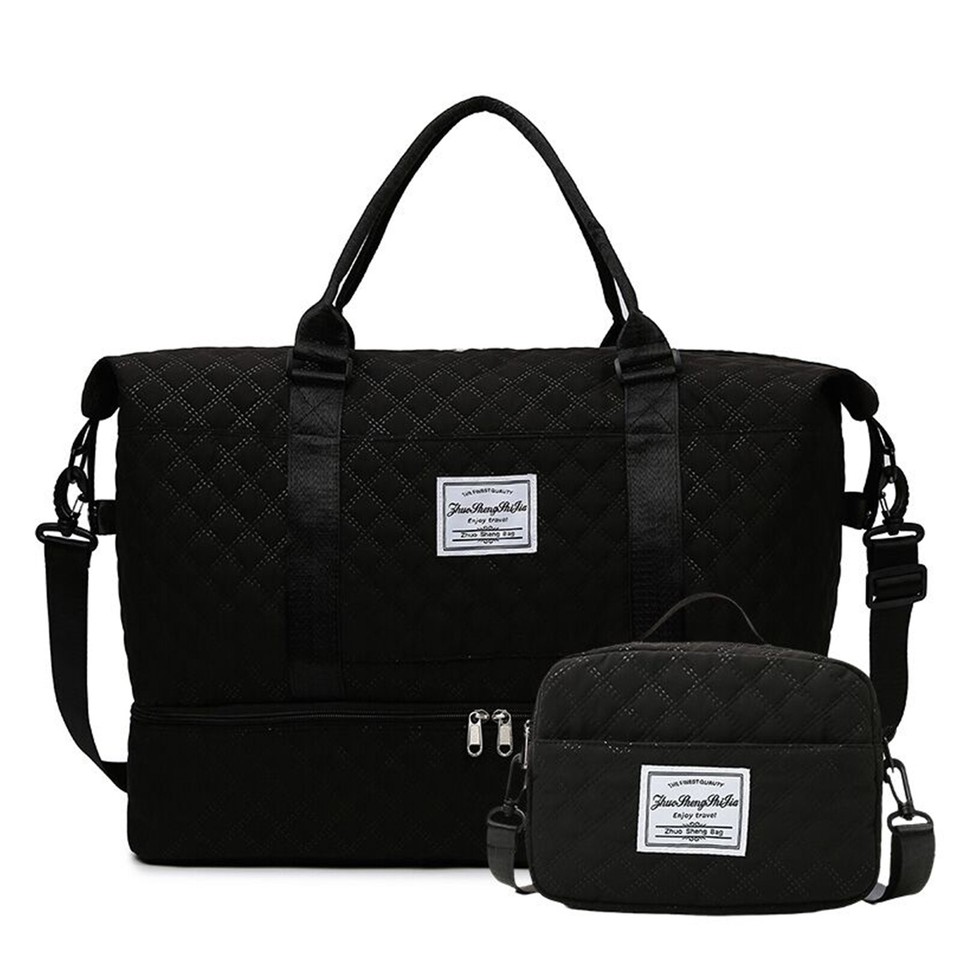 Women Ladies Gym Bag Waterproof Large Weekend Travel Holdall Duffle