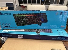 Shipadoo D500 Mechanical Hand Esports Backlight Keyboard and Mouse Set Open Box