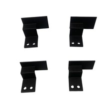 Hot Wheel Compatible Wall Track Mount Brackets For Racing Die Cast 10 Pack Black