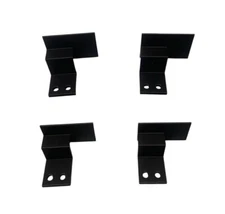 Hot Wheel Compatible Wall Track Mount Brackets For Racing Die Cast 10 Pack Black