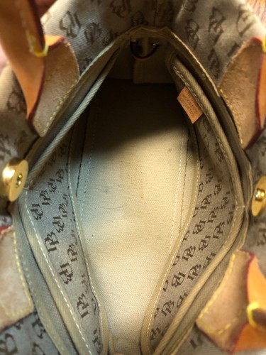 Dooney & Bourke Purse Designer Logo Small Tassel Tote Satchel Gray 61689, Nice! - Picture 7 of 11