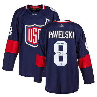 Joe Pavelski Team USA Signed 2016 World Cup of Hockey Adidas Jersey