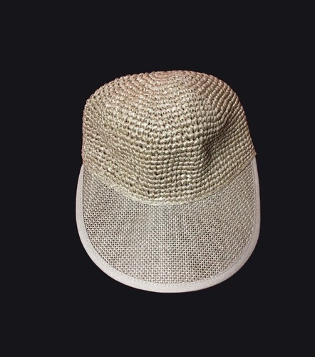 New Basket Weave Style Summer Visor Tanning Hat XS/Small - Picture 7 of 13