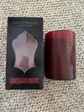 Yankee Candle NIGHT SHADES Lacquer Red  10 oz. TUMBLER RETIRED HTF LTD EDITION