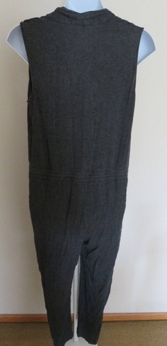 MOSSIMO Target Sleeveless One Piece JUMPSUIT Ladies XXL Gray Stretch Pockets - Picture 3 of 4