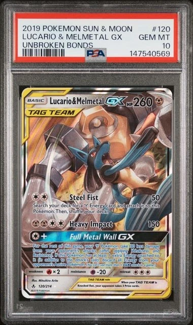 Lucario & Melmetal GX 120/214 Sm-Unbroken Bonds for sale | eBay