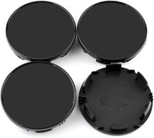 Set of 4 85mm Wheel Center Hub Caps Black for Outer 85MM, Inner 78MM,