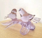 Murano Art Glass Signed By Artist Pino Signoretto Love Birds Mint Condition