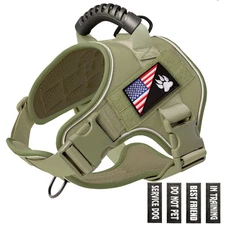 Tactical Dog Harness,No Pull Military Pet Harness for Medium Large Dogs, Adju...