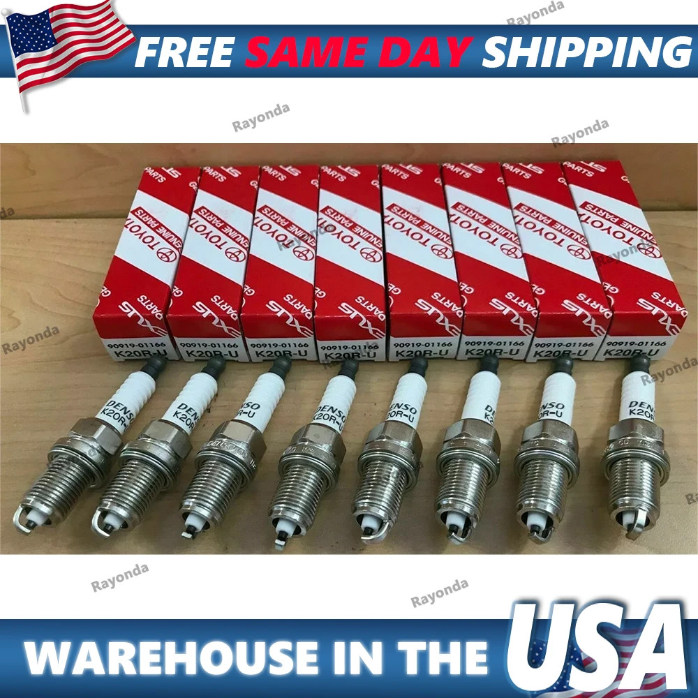 OEM 2001-04 TOYOTA SEQUOIA AND 2000-04 TUNDRA 4.7L V8 Spark Plugs Set of 8