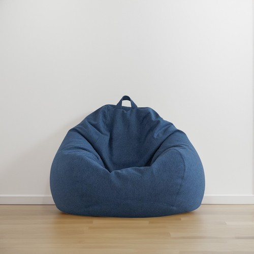 Sitzsack 250L Marineblau mit EPS-Perlen Füllung Bean Bag Bodenkissen Gaming XL - Bild 8 von 11