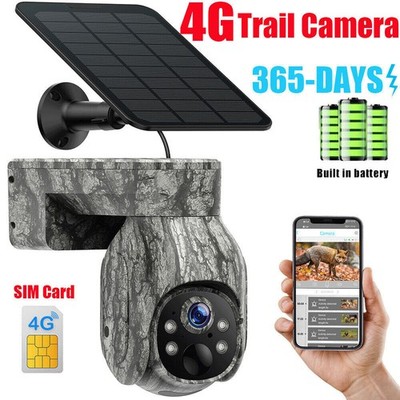 Campark 2K 4G LTE Cellular Solar Powered 360° PTZ Trail Camera