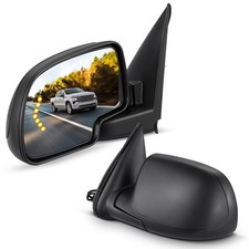 Pair Black Tow Mirrors Heated Fit For 2003-2006 Chevrolet Avalanche 1500 5.3l