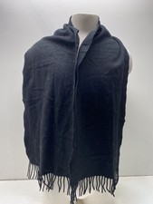 Sciarpa elegante Dolce & Gabbana nera con frange