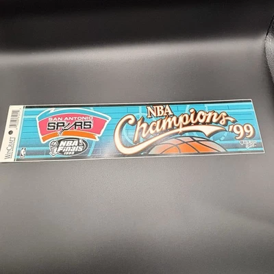 San Antonio Spurs 1999 NBA Champions WinCraft 12"x3" Decal Sticker Retro Colors - Image 1 of 4