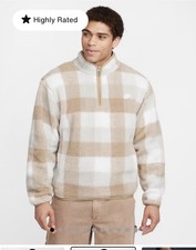 Nike Club Winterized Half-Zip Sherpa Pullover Medium