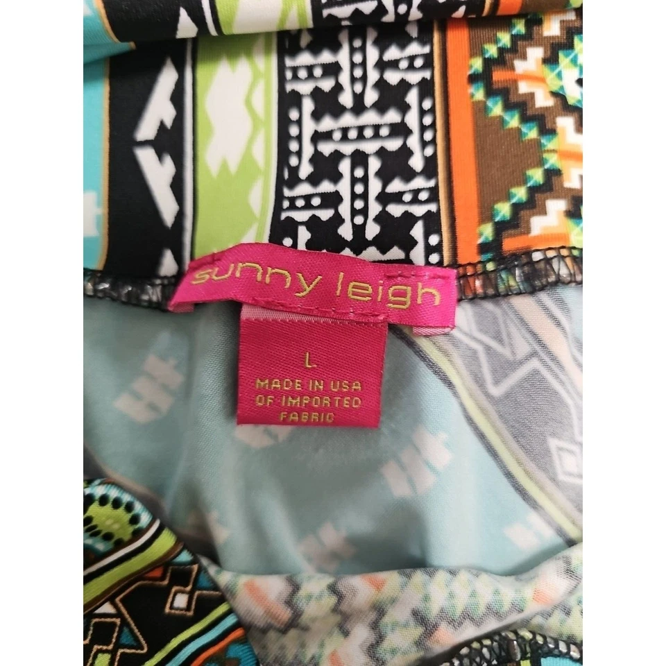 Maxi Falda Sunny Leigh Grande Estampado Mixto Rayas Azteca Boho Gitana Elastizada Foto 4 de 4