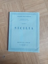 Sicilia 1933 Touring Club Italiano Guida Illustrata Bertieri Prima Edizione 
