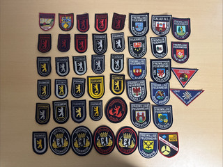 #35 Feuerwehrabzeichen Patches 46 Stück