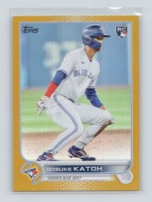 2022 Topps Update Series - Gosuke Katoh #US41 Gold Foil (RC) - Blue Jays (Q)