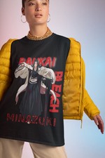 Anime Unohana Yachiru Shirt Bleach Black T Shirt