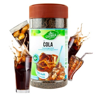KING GEORGE Instant Tee Cola 12 x 400g Getränkepulver, Erfrischungsgetränk