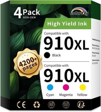 910XL Ink Cartridges 4 Pack for Replacement Jet Pro Office Jet 8010/8015/8015