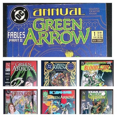 Green Arrow Annual #1 2 3 4 5 6 7 DC Comics Lot Mike Grell