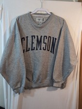 Vintage Men's XL Gear For Sports Clemson Gray Crewneck Sweatshirt