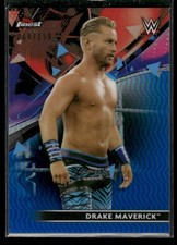 2021 Topps Finest WWE Drake Maverick #82 Blue Refractor /150