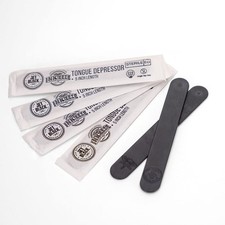 Jet Black Tattoo Tongue Depressor, Eco Friendly One Size,