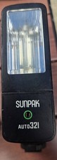Vintage Sunpak Auto 321 Shoe Mount Camera Flash Made In Japan Untested