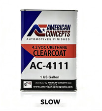 High Automotive Urethane Clearcoat Kit Ac-4111 41 Gallon Whardener Slow 